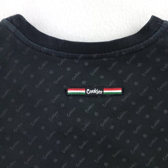 Cookies Berner Presidio Shirt All Over Pattern Striped Piping Men's 2XL - Picture 8 of 12